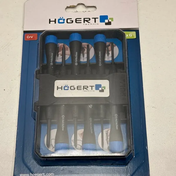 Set șurubelnițe de precizie Hoegert HT1S272 Cantitatea în set: 6 photo 3