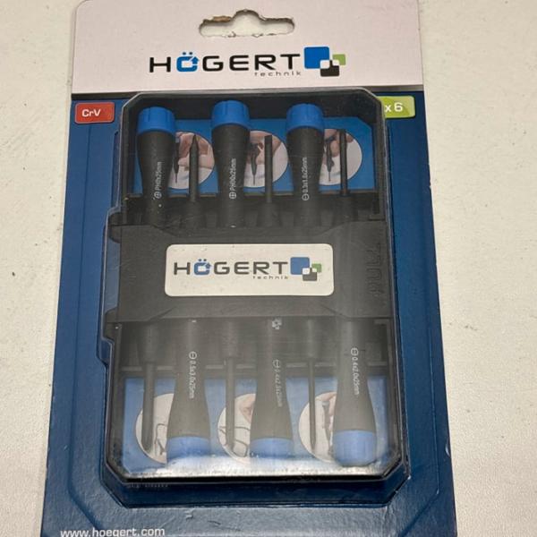 Set șurubelnițe de precizie Hoegert HT1S272 Cantitatea în set: 6 photo 3