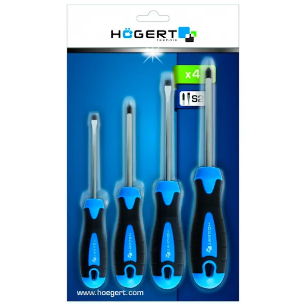 Набор отвёрток Hoegert HT1S094 Количество в наборе: 4 photo 2 Набор отвёрток Hoegert HT1S094 Количество в наборе: 4 photo 2