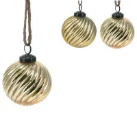 Jucării pentru brad Christmas 51113 8 cm / Yellow