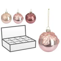 Jucării pentru brad Christmas 20303 8 cm / Pink