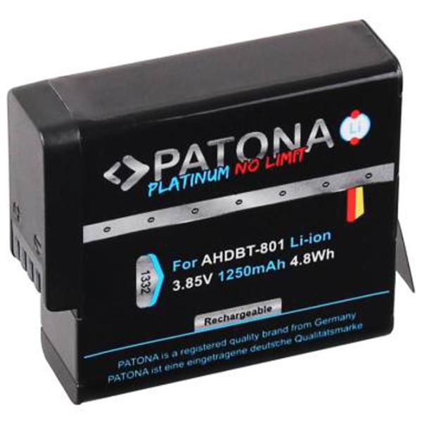 Аккумулятор для GoPro Patona Platinum Li-Ion/ 1250 мАч photo 2