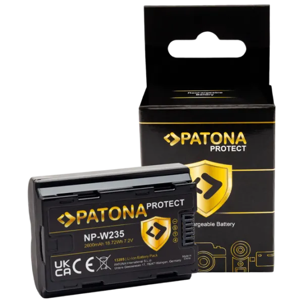 Аккумулятор для фотоаппарата Patona Protect NP-W235 Li-Ion/ 2600 мАч photo 1