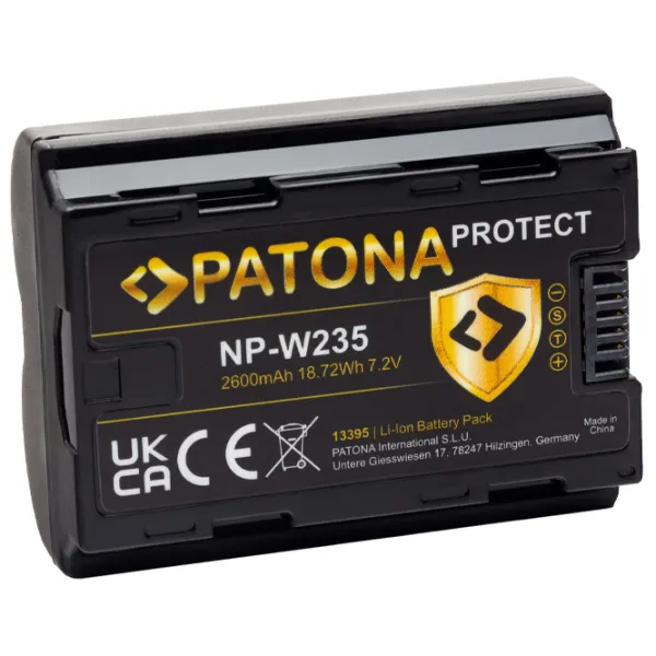 Аккумулятор для фотоаппарата Patona Protect NP-W235 Li-Ion/ 2600 мАч photo 2