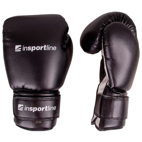 Mănuși de lupte Insportline Metrojack Box / Copii / 10 oz / Black photo 1