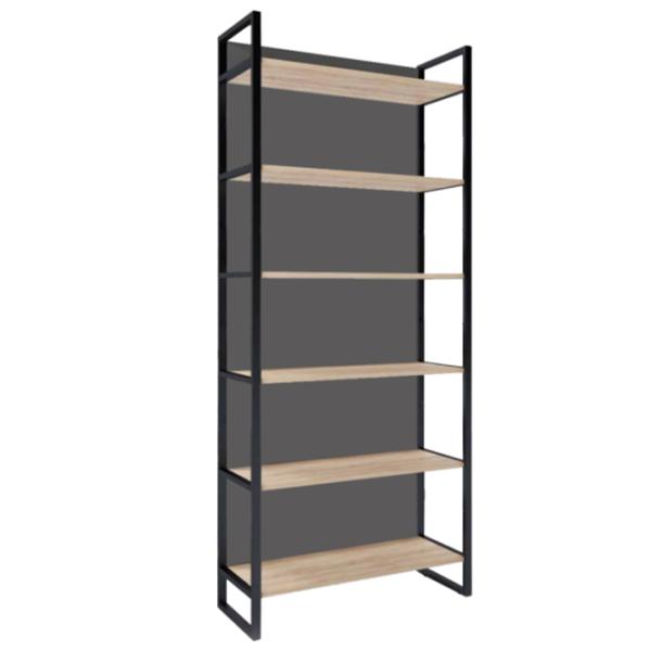 Стеллаж Deco Urban 90+ 210 x 90 x 34см cm / ЛДСП / Black photo 1