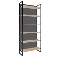 Etajeră Deco Urban 90+ 210 x 90 x 34 cm / PAL / Black