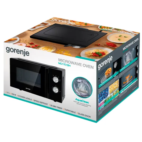 Cuptor cu microunde Gorenje MO17E1B Standart / 700 W / Black photo 7