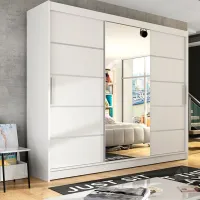 Шкаф Space Meble Aston VI 250 x 58см x 215 / ЛДСП / Белый photo 2