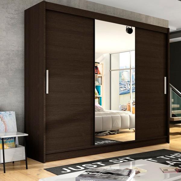 Шкаф Space Meble Aston VI 250 x 58см x 215 / ЛДСП / Шоколад photo 3