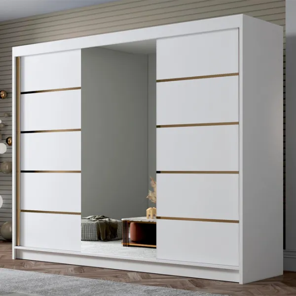 Шкаф Space Meble Amber VI 250 x 58см x 215 / ЛДСП / Белый photo 2