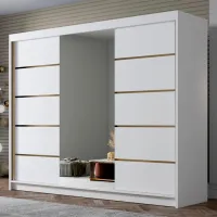 Шкаф Space Meble Amber VI 250 x 58см x 215 / ЛДСП / Белый photo 2