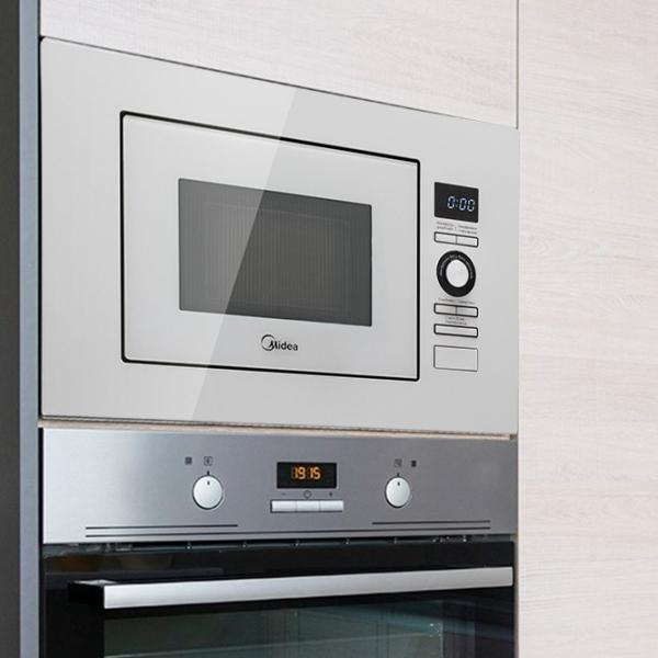 Cuptor cu microunde Midea AG820BJU-WH Încorporabil / 800 W / White photo 3