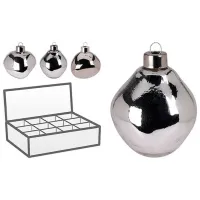 Игрушки для ёлки Christmas 29696 6 см / Серебряный