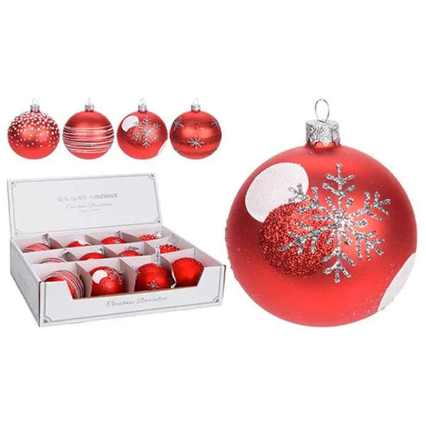Игрушки для ёлки Christmas 11021 8 см / Красный photo 1