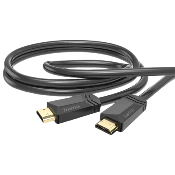 Кабель видео Hama HDMI + HDMI 2 м / Черный photo 2 Кабель видео Hama HDMI + HDMI 2 м / Черный photo 2