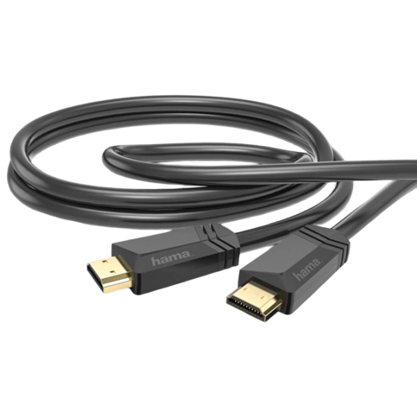Кабель видео Hama HDMI + HDMI 2 м / Черный photo 2 Кабель видео Hama HDMI + HDMI 2 м / Черный photo 2