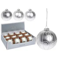 Игрушки для ёлки Christmas 48972 10 см / Серебряный