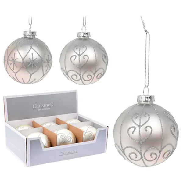 Игрушки для ёлки Christmas 48973 12 см / Серебряный photo 1