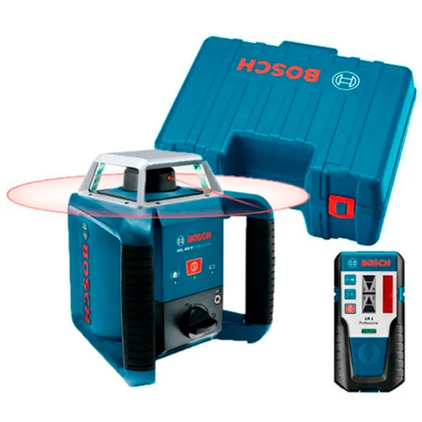 Nivelă lazer Bosch GRL 400H Rotativ / Acumulator photo 5