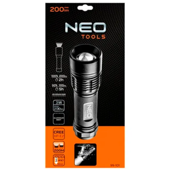 Фонарик NEO Tools 99-101 Черный photo 4