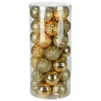 Игрушки для ёлки Christmas 51165 6 см / Золото