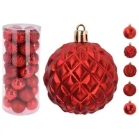 Jucării pentru brad Christmas 51167 6 cm / Red