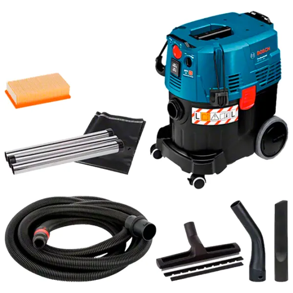 Промышленный пылесос Bosch B06019C3200 1200 Вт / Черный photo 2