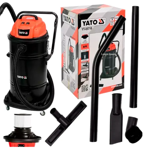 Aspirator industrial Yato YT85710 2400 W / Black photo 3