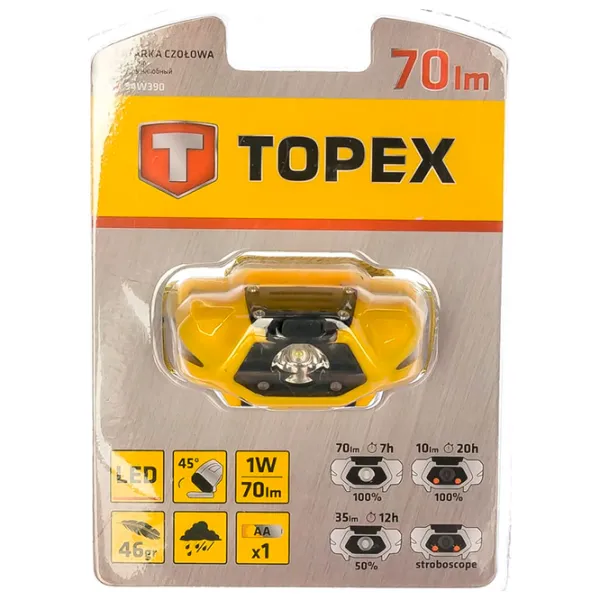 Lanternă Topex 94W390 Yellow photo 4 Lanternă Topex 94W390 Yellow photo 4