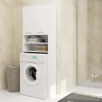 Шкаф для стиральных машин Acord Fin 2D ДСП / Белый photo 4