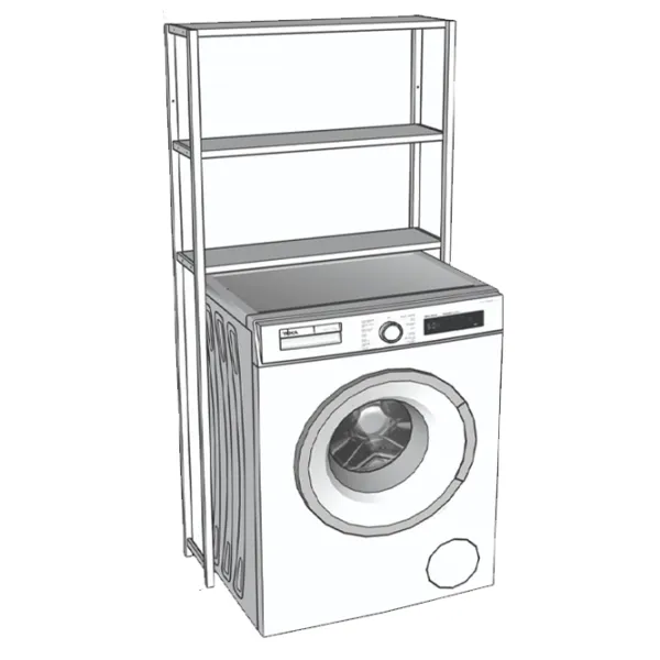 Dulap pentru mașini de spălat Prestige 5746294  PAL / Pine photo 3