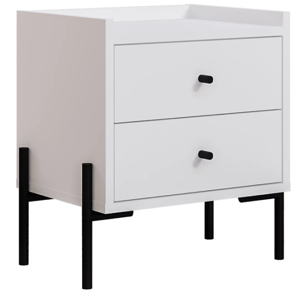 Тумбочки Decartie Malta 48.6 x 52.4 x 35см / ЛДСП / White photo 1 Тумбочки Decartie Malta 48.6 x 52.4 x 35см / ЛДСП / White photo 1