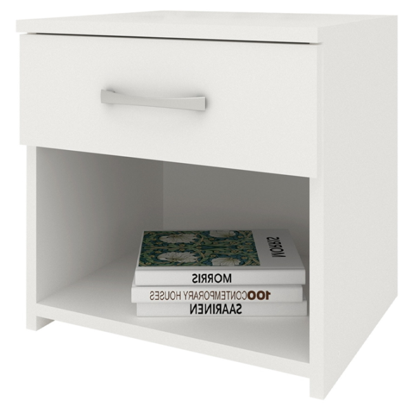 Noptiere Haaus Remi 1S  40 x 40 x 35 / PAL / White photo 1