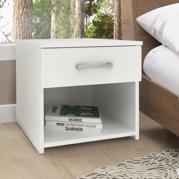 Noptiere Haaus Remi 1S  40 x 40 x 35 / PAL / White photo 3