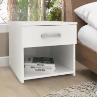 Тумбочки Haaus Remi 1S 40 x 40 x 35см / ЛДСП / White photo 3