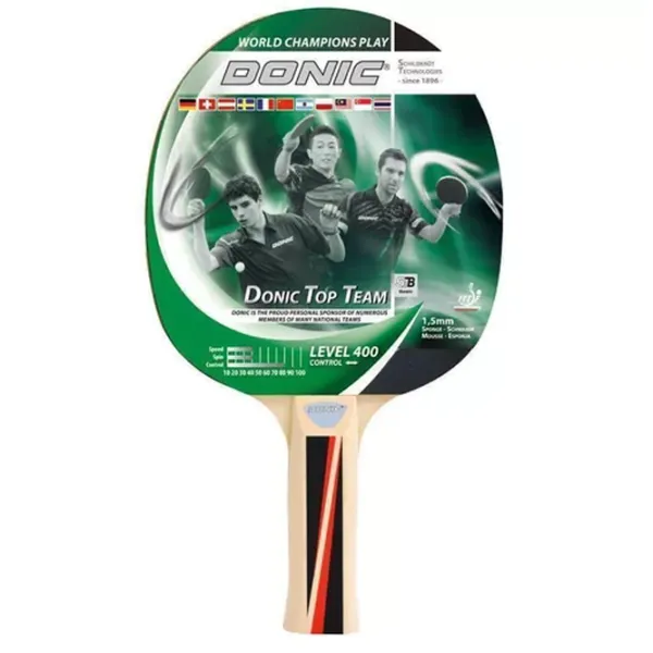 Paletă Donic-Schildkrot TopTeam 400  Pentru tenis de masă / Drept / Cauciuc photo 1 Paletă Donic-Schildkrot TopTeam 400  Pentru tenis de masă / Drept / Cauciuc photo 1