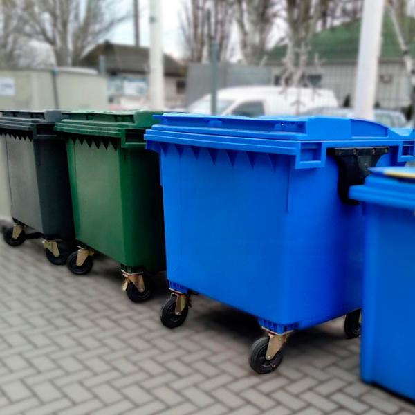Tomberon de gunoi Uniplast 37211N 1100 l / Plastic photo 3
