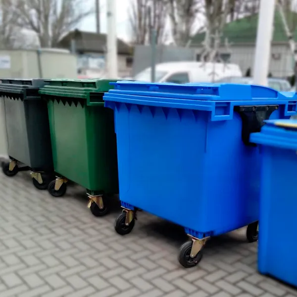 Tomberon de gunoi Uniplast 37211G 1100 l / Plastic photo 3