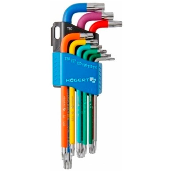 Набор ключей Torx Hoegert HT1W817 Количество в наборе: 9 шт. photo 1 Набор ключей Torx Hoegert HT1W817 Количество в наборе: 9 шт. photo 1
