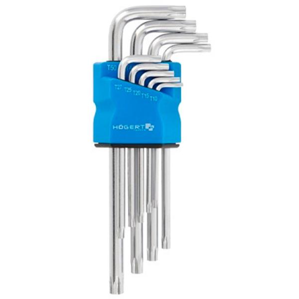 Набор ключей Torx Hoegert HT1W830 Количество в наборе: 9 шт. photo 1 Набор ключей Torx Hoegert HT1W830 Количество в наборе: 9 шт. photo 1