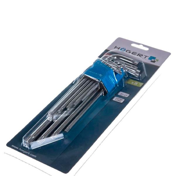 Set chei Torx Hoegert HT1W831 Cantitatea în set: 9 buc. photo 3 Set chei Torx Hoegert HT1W831 Cantitatea în set: 9 buc. photo 3