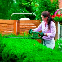 Mașină de tuns gard viu Bosch EasyHedgeCut / Green photo 4