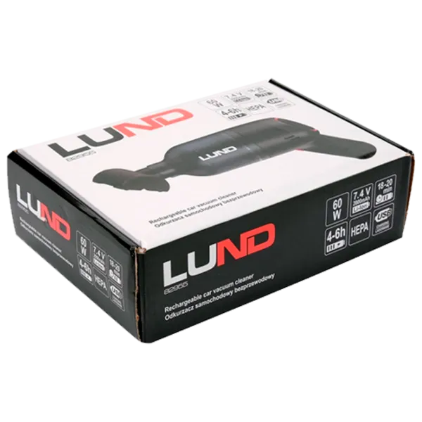Портативный пылесос Lund LUN82955 60 Вт / Серый Черный photo 10