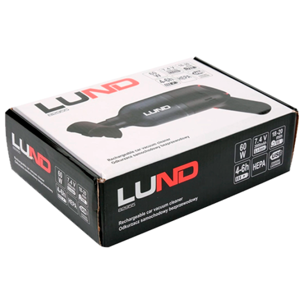Портативный пылесос Lund LUN82955 60 Вт / Серый Черный photo 10