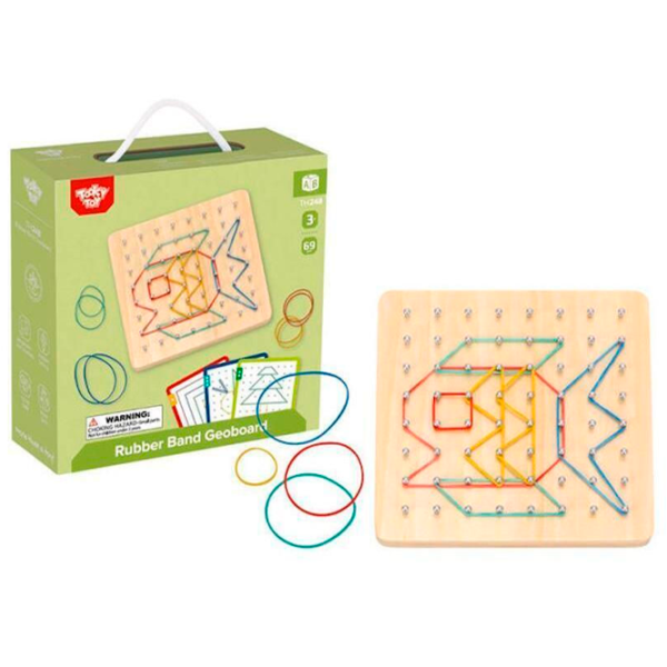 Set de creație Tooky Toy Rubber Band Geoboard 57215 3+ / Multicolor Multicolor photo 2