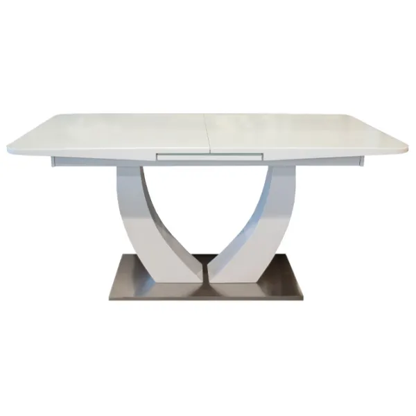 Masă de bucătărie extensibilă Deco Dilon Sticlă securizată/ White photo 2