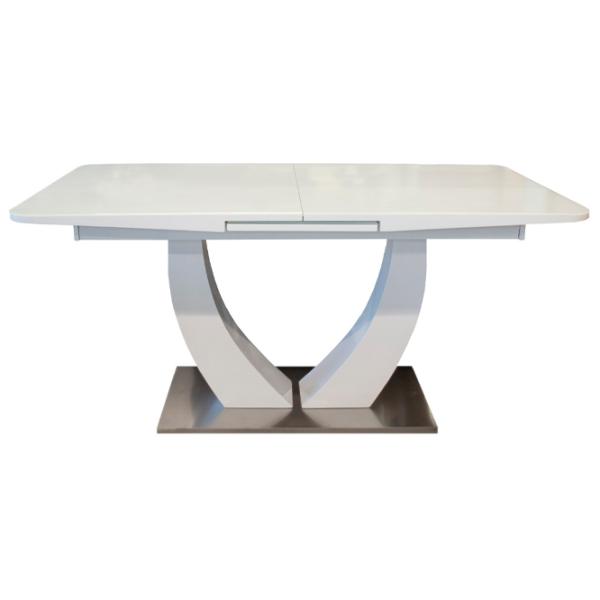 Masă de bucătărie extensibilă Deco Dilon Sticlă securizată/ White photo 2
