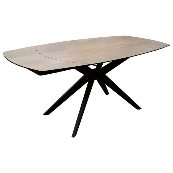 Masă de bucătărie extensibilă Deco Esa Wooden Glass Sticlă/ Brown photo 4 Masă de bucătărie extensibilă Deco Esa Wooden Glass Sticlă/ Brown photo 4