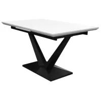 Кухонный стол раскладной Deco Selina МДФ/ Белый